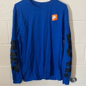Nike Long Sleeve Just Do It. Blue XL